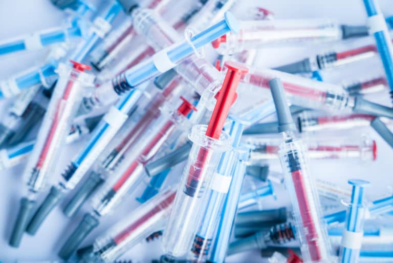 Cluster of medical needles